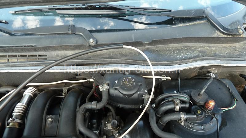 Montage d'un r�gulateur sur moteur 2.1TD Xantia-XM-406... Passage-fil