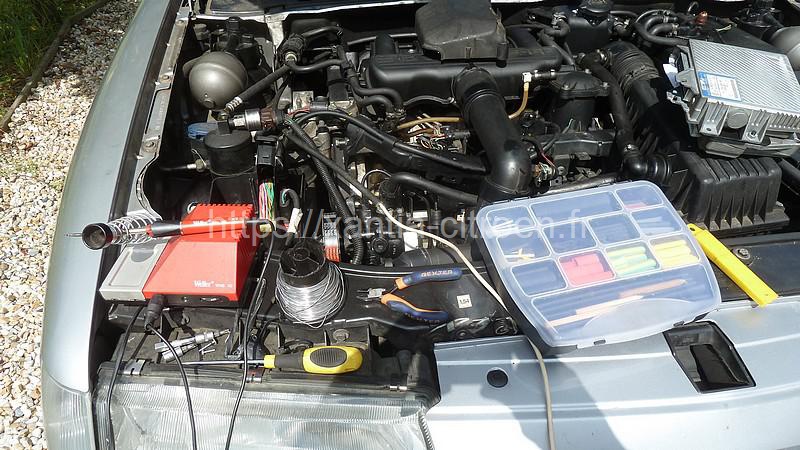 Montage d'un r�gulateur sur moteur 2.1TD Xantia-XM-406... Necessaire